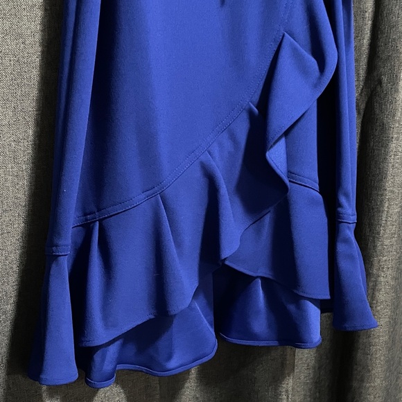 Calvin Klein Royal Blue Asymmetrical Dress - Picture 2 of 8
